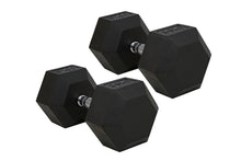 Load image into Gallery viewer, Rubber Hex Dumbbell Pairs
